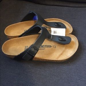 Brand New Black Birkenstock Sandals Sz EU 37